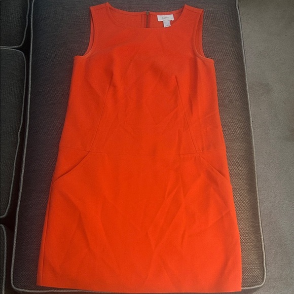 Annetaylor LOFT Vibrant Orange Mini Dress - Picture 1 of 3